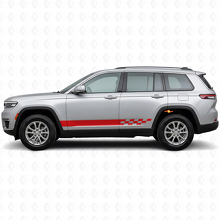 Adesivo Laterale a Strisce a Scacchi per Jeep Grand Cherokee 2021+_3