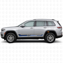 Adesivo in Vinile con Strisce Laterali a Bandiera a Scacchi per Jeep Grand Cherokee 2021+_2
