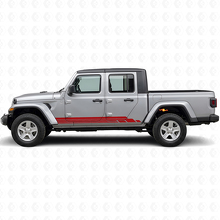 Kit di Adesivi Laterali a Strisce Curvate per Jeep Gladiator 2020+_3