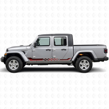 Adesivo in Vinile con Strisce Laterali a Scacchi per Jeep Gladiator 2020+_3