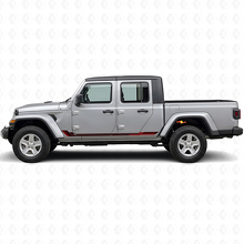 Adesivo in vinile con strisce laterali stile racing per Jeep Gladiator 2020+_3