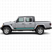Adesivo Vinile Laterale con Strisce Diritte Vintage per Jeep Gladiator 2020+_2