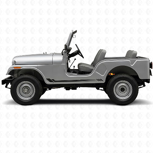 Adesivo laterale a strisce a nido d'ape per Jeep CJ-5 1955-1983_1