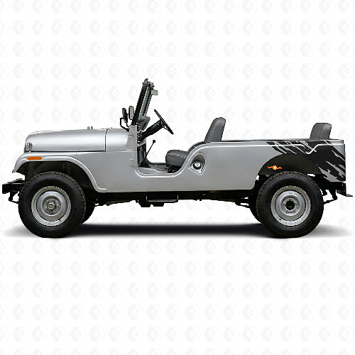 Adesivo Vinile Grafica Schizzi di Fango Laterale Posteriore per Jeep CJ-6 1955-1975