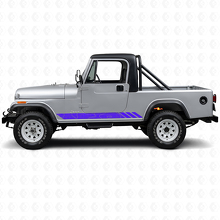 Adesivo laterale in vinile a strisce stile topografico per Jeep CJ-8 Scrambler 1981-1986_2