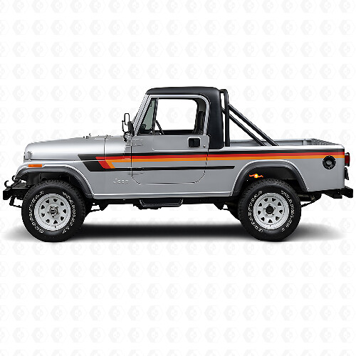 Adesivo Laterale a Strisce Triple per Porta Jeep CJ-8 Scrambler 1981-1986_1