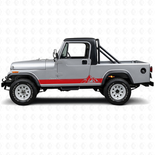 Adesivo Vinile Laterale a Strisce Stile Montagne per Jeep CJ-8 Scrambler 1981-1986_3