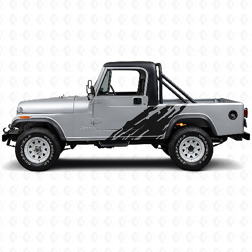 Adesivo Laterale in Vinile con Grafica Spruzzi di Fango per Jeep CJ-8 Scrambler 1981-1986_1