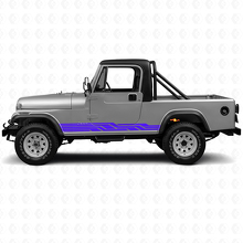 Adesivo laterale vinile a strisce intrecciate per Jeep CJ-8 Scrambler 1981-1986_2