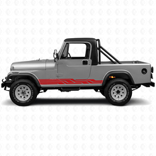 Adesivo laterale vinile a strisce intrecciate per Jeep CJ-8 Scrambler 1981-1986_3