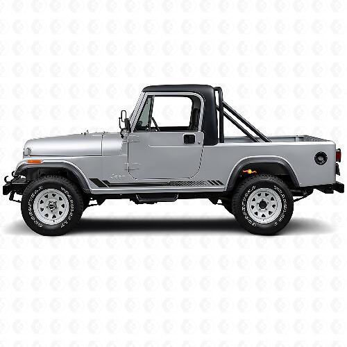 Adesivo laterale a strisce a nido d'ape per Jeep CJ-8 Scrambler 1981-1986