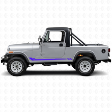 Adesivo laterale a strisce a nido d'ape per Jeep CJ-8 Scrambler 1981-1986_2