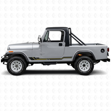 Adesivo in Vinile con Linee Curve per Modanatura Laterale Jeep CJ-8 Scrambler 1981-1986_2