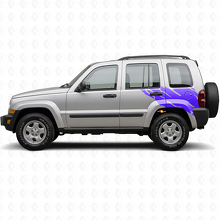 Adesivo in Vinile Grafico Spruzzi di Fango per Parte Posteriore Laterale Jeep Liberty 2002-2012_2