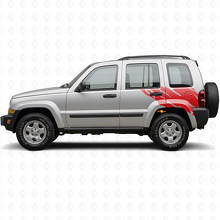 Adesivo in Vinile Grafico Spruzzi di Fango per Parte Posteriore Laterale Jeep Liberty 2002-2012_3