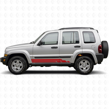 Kit Adesivi Laterali a Strisce Curve per Jeep Liberty 2002-2012_3