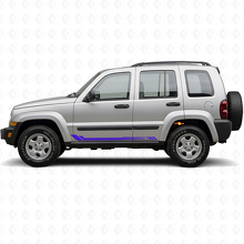Adesivo Laterale in Vinile a Strisce a Nido d'Ape per Jeep Liberty 2002-2012_2