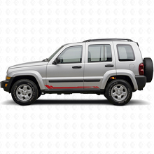 Adesivo Laterale in Vinile a Strisce a Nido d'Ape per Jeep Liberty 2002-2012_3