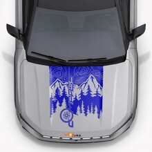 Adesivo in Vinile Stile Montagne per Cofano Jeep Compass 2026_2