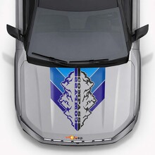 Adesivo in Vinile con Strisce sul Cofano Stile Vintage Montagne per Jeep Compass 2026_2