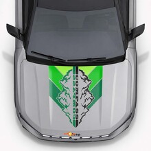 Adesivo in Vinile con Strisce sul Cofano Stile Vintage Montagne per Jeep Compass 2026_3