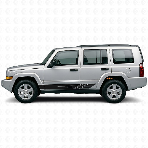 Kit Adesivi in Vinile con Strisce Laterali Decorate per Jeep Commander 2006-2010