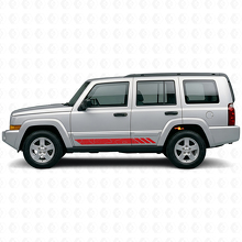 Adesivo Laterale in Vinile con Strisce in Stile Topografico per Jeep Commander 2006-2010_3