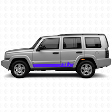 Adesivo laterale in vinile Strisce larghe Montagne per Jeep Commander 2006-2010_2