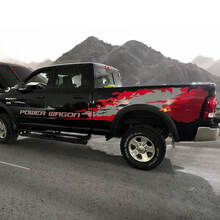 KIT di adesivi per decalcomanie Hemi Dodge Ram Power Wagon 2013-2020 per lato conducente e passeggero del portellone posteriore
 2