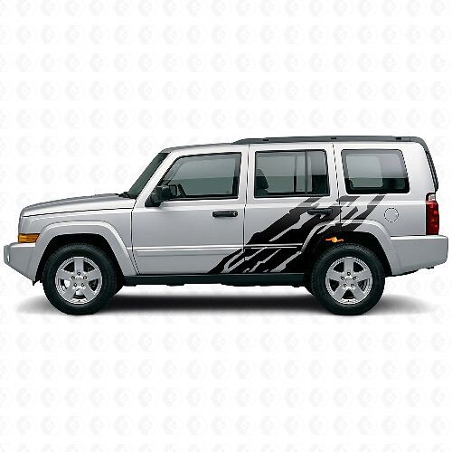 Adesivo in vinile grafico laterale spruzzo di fango per Jeep Commander 2006-2010