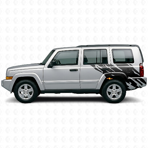 Adesivo in vinile grafico schizzi di fango posteriore laterale per Jeep Commander 2006-2010