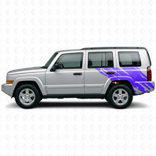 Adesivo in vinile grafico schizzi di fango posteriore laterale per Jeep Commander 2006-2010_2