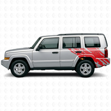 Adesivo in vinile grafico schizzi di fango posteriore laterale per Jeep Commander 2006-2010_3