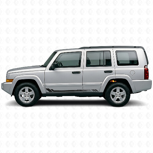 Adesivo laterale in vinile a strisce a nido d'ape per Jeep Commander 2006-2010
