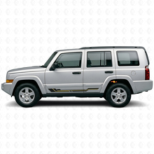 Adesivo Vinile per Minigonna con Linee Curve per Jeep Commander 2006-2010_2