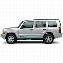 Strisce Laterali in Vinile Stile Vintage per Jeep Commander 2006-2010_2