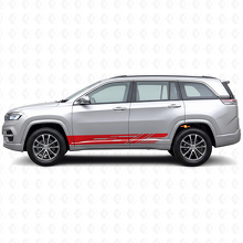 Kit di Adesivi in Vinile con Strisce Laterali Decorate per Jeep Commander Meridian 2021+_3