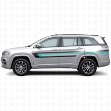 Adesivo Vinile Laterale a Tripla Striscia per Jeep Commander Meridian 2021+_2