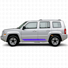 Adesivo Laterale in Vinile con Strisce Stile Topografico per Jeep Patriot 2007-2017_2