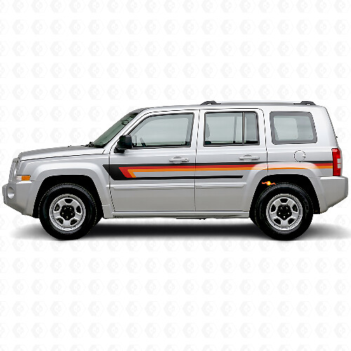 Adesivo Vinile a Tre Strisce per Porta Jeep Patriot 2007-2017