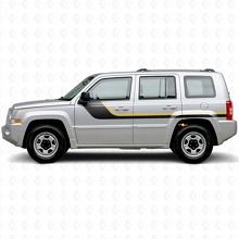 Adesivo Vinile Laterale a Doppia Striscia per Jeep Patriot 2007-2017_2