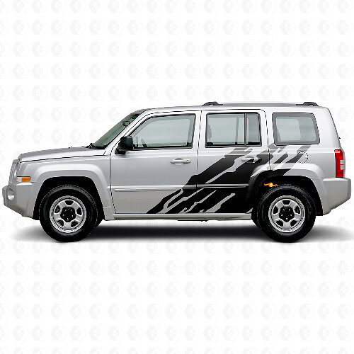 Adesivo laterale in vinile grafico splash fango per Jeep Patriot 2007-2017_1