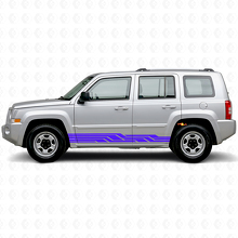 Adesivo laterale in vinile con strisce intrecciate per Jeep Patriot 2007-2017_2