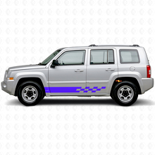 Adesivo Laterale a Strisce a Scacchi per Jeep Patriot 2007-2017_2