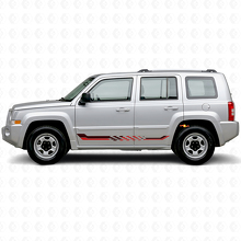 Adesivo in Vinile con Strisce Laterali a Scacchiera per Jeep Patriot 2007-2017_3
