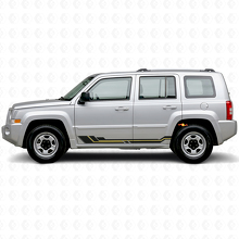 Adesivo in Vinile per Modanatura Laterale con Linee Curve per Jeep Patriot 2007-2017_2