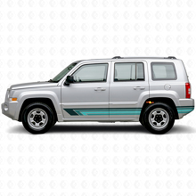 Adesivo Laterale in Vinile Vintage con Strisce Dritte per Jeep Patriot 2007-2017_2