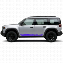 Adesivo in Vinile con Strisce Laterali Curve a Scacchi per Jeep Recon 2026+_2