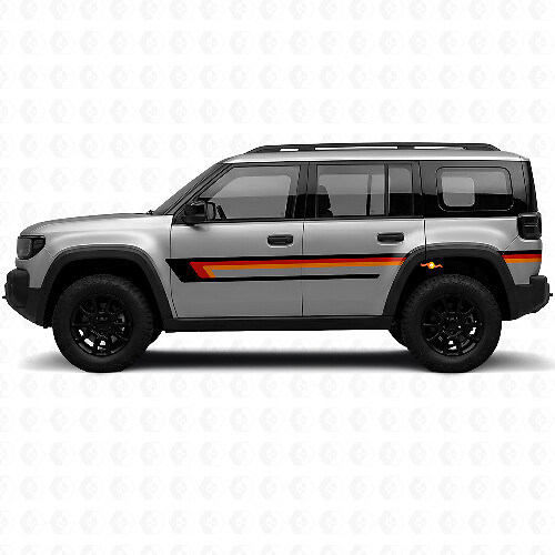 Adesivo Vinile Laterale Porta Triple Stripes per Jeep Recon 2026+