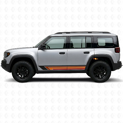 Strisce Laterali Vintage Dritte Adesivo in Vinile per Jeep Recon 2026+